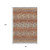 8' X 10' Cinnamon And Blue Ikat Washable Indoor Outdoor Area Rug 8' X 10' Cinnamon And Blue Ikat Washable Indoor Outdoor Area Rug