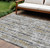 10' X 14' Silver Charcoal And Gold Abstract Washable Indoor Outdoor Area Rug 10' X 14' Silver Charcoal And Gold Abstract Washable Indoor Outdoor Area Rug