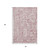 3' X 5' Pink And Ivory Tribal Washable Indoor Outdoor Area Rug 3' X 5' Pink And Ivory Tribal Washable Indoor Outdoor Area Rug