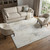 9' X 12' Ivory And Beige Abstract Washable Area Rug With UV Protection