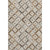 5' X 8' Gray Brown And Ivory Geometric Washable Area Rug With UV Protection