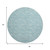 8' Teal Blue And Ivory Nautical Washable Round Rug With UV Protection