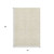 5' X 8' Sand And Ivory Geometric Washable Area Rug With UV Protection