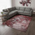 8' X 10' Merlot And Ivory Abstract Washable Area Rug With UV Protection 8' X 10' Merlot And Ivory Abstract Washable Area Rug With UV Protection