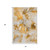 5' X 8' Orange And Ivory Abstract Washable Area Rug With UV Protection 5' X 8' Orange And Ivory Abstract Washable Area Rug With UV Protection