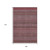9' X 12' Merlot And Ivory Striped Washable Area Rug With UV Protection 9' X 12' Merlot And Ivory Striped Washable Area Rug With UV Protection