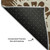 9' X 12' Brown And Ivory Floral Washable Area Rug With UV Protection