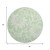8' Mint Green And Ivory Floral Washable Round Rug With UV Protection 8' Mint Green And Ivory Floral Washable Round Rug With UV Protection