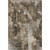 9' X 12' Taupe And Ivory Floral Washable Area Rug With UV Protection