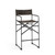 26" Brown And Black Leather And Metal Bar Chair 26" Brown And Black Leather And Metal Bar Chair