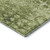 8' X 10' Olive Green And Ivory Ikat Washable Area Rug With UV Protection