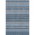 10' X 14' Blue And Ivory Striped Washable Area Rug With UV Protection