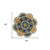 4' Round Ivory And Navy Decorative Area Rug 4' Round Ivory And Navy Decorative Area Rug