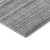 8' X 10' Gray And Silver Striped Washable Area Rug With UV Protection