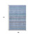 9' X 12' Sky Blue And Gray Striped Washable Area Rug With UV Protection 9' X 12' Sky Blue And Gray Striped Washable Area Rug With UV Protection