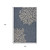 5' X 7' Blue And Gray Indoor Outdoor Area Rug 5' X 7' Blue And Gray Indoor Outdoor Area Rug
