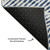 5' X 8' Navy Blue And Ivory Geometric Washable Area Rug With UV Protection