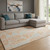 8' X 10' Orange And Gray Geometric Washable Area Rug With UV Protection 8' X 10' Orange And Gray Geometric Washable Area Rug With UV Protection