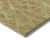 8' X 10' Gold And Beige Diamond Washable Area Rug With UV Protection
