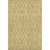 9' X 12' Gold And Beige Diamond Washable Area Rug With UV Protection
