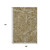 9' X 12' Brown And Ivory Paisley Washable Area Rug With UV Protection