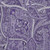 3' X 5' Purple And Ivory Paisley Washable Area Rug With UV Protection