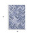 5' X 8' Blue And Ivory Chevron Washable Area Rug With UV Protection 5' X 8' Blue And Ivory Chevron Washable Area Rug With UV Protection