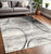 5' X 7' Gray Abstract Dhurrie Area Rug 5' X 7' Gray Abstract Dhurrie Area Rug
