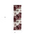 8' Red Abstract Power Loom Runner Rug
