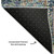 10' X 14' Green Blue And Beige Floral Washable Area Rug With UV Protection