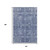 10' X 14' Navy Blue And Ivory Floral Washable Area Rug With UV Protection 10' X 14' Navy Blue And Ivory Floral Washable Area Rug With UV Protection