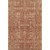 3' X 5' Chili Red And Copper Floral Washable Area Rug With UV Protection