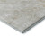 8' Ivory And Beige Abstract Washable Round Rug With UV Protection