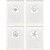 Set Of Four Coastal Reef White Framed Wall Art