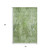 5' X 8' Olive Green And Ivory Abstract Washable Area Rug With UV Protection