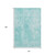 10' X 14' Teal And Ivory Abstract Washable Area Rug With UV Protection 10' X 14' Teal And Ivory Abstract Washable Area Rug With UV Protection