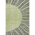 5' X 8' Olive Green And Ivory Abstract Washable Area Rug With UV Protection