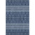 3' X 5' Navy Blue And Ivory Tribal Washable Area Rug With UV Protection