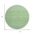 8' Artichoke Green Gold And Ivory Tribal Washable Round Rug With UV Protection