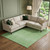 8' X 10' Artichoke Green Gold And Ivory Tribal Washable Area Rug With UV Protection