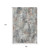 9' X 12' Taupe Copper And Beige Abstract Washable Area Rug With UV Protection