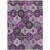 5' X 8' Purple And Ivory Floral Medallion Washable Indoor Outdoor Area Rug 5' X 8' Purple And Ivory Floral Medallion Washable Indoor Outdoor Area Rug