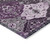 10' X 14' Purple And Ivory Floral Medallion Washable Indoor Outdoor Area Rug 10' X 14' Purple And Ivory Floral Medallion Washable Indoor Outdoor Area Rug