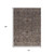 10' X 14' Brown And Taupe Floral Washable Indoor Outdoor Area Rug 10' X 14' Brown And Taupe Floral Washable Indoor Outdoor Area Rug