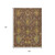 9' X 12' Burgundy Gold And Copper Ikat Washable Indoor Outdoor Area Rug 9' X 12' Burgundy Gold And Copper Ikat Washable Indoor Outdoor Area Rug