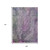 9' X 12' Plum And Ivory Abstract Washable Indoor Outdoor Area Rug