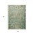 10' X 14' Teal Blue And Beige Medallion Washable Indoor Outdoor Area Rug 10' X 14' Teal Blue And Beige Medallion Washable Indoor Outdoor Area Rug