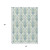 3' X 5' Artichoke Green Ivory And Blue Damask Washable Indoor Outdoor Area Rug 3' X 5' Artichoke Green Ivory And Blue Damask Washable Indoor Outdoor Area Rug