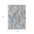 5' X 8' Denim Blue Khaki And Ivory Striped Washable Indoor Outdoor Area Rug 5' X 8' Denim Blue Khaki And Ivory Striped Washable Indoor Outdoor Area Rug