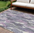 8' X 10' Purple Gray And Ivory Striped Washable Indoor Outdoor Area Rug 8' X 10' Purple Gray And Ivory Striped Washable Indoor Outdoor Area Rug
